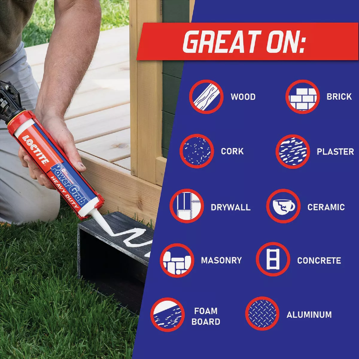 LOCTITE Power Grab Express 9 Oz. Heavy Duty Construction Adhesive - photo 4