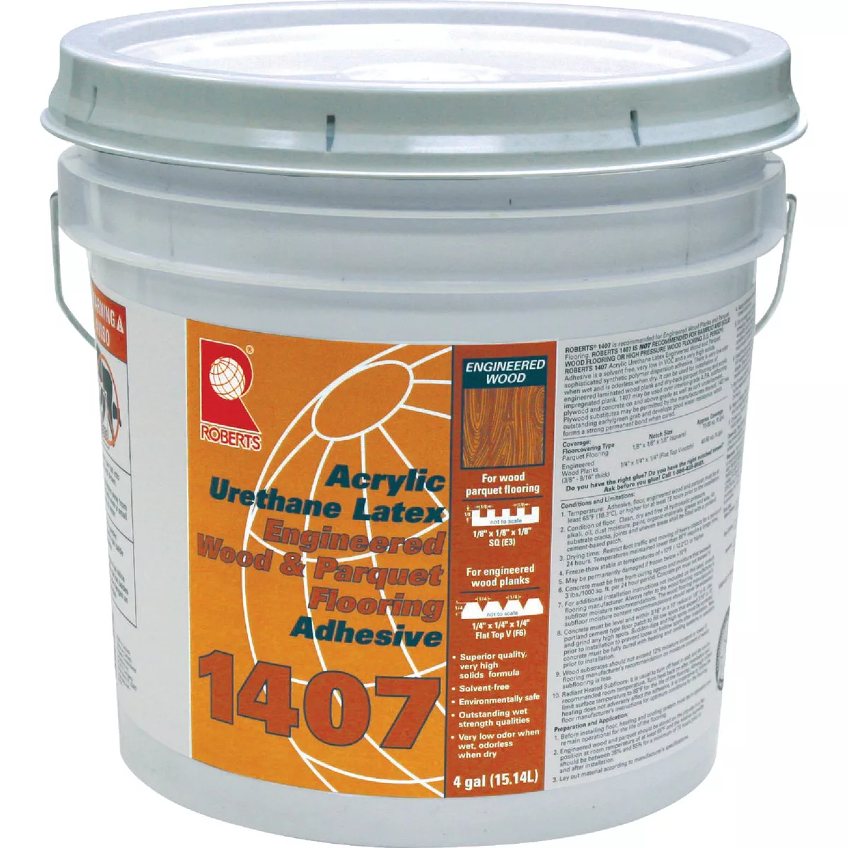 Roberts 1407 4 Gal. Engineered Wood Floor Adhesive
