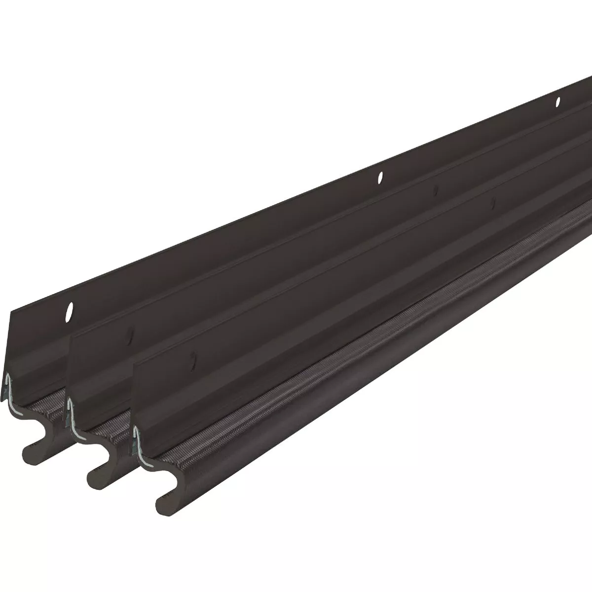 M-D Building Products Bronze Aluminum and Vinyl-coated Foam Heavy-duty Screw-on Top and Sides Door Seal Kit