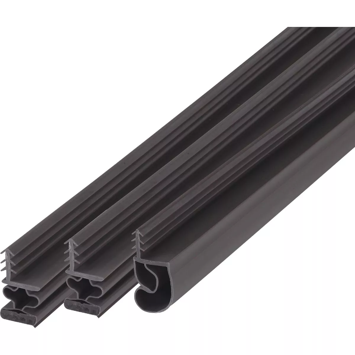 M-D Building Products 81 In. Brown Vinyl with Magnetic Strip Top and Sides Door Seal Kit for Steel Doors