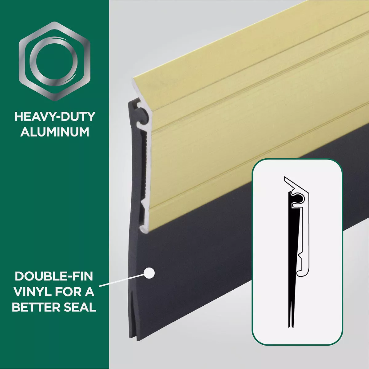 M-D Building Products 0.25 In. 36 In. Gold Door Sweep - photo 5