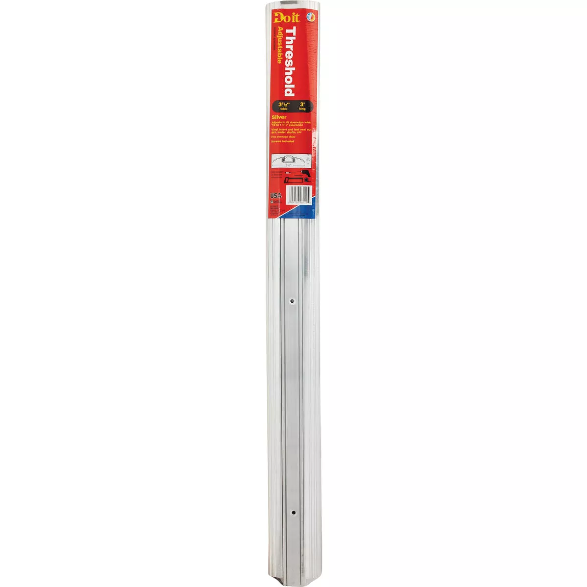 Do it Adjustable 36" L x 3-1/2" W x 1-9/16" H Silver Threshold - photo 2