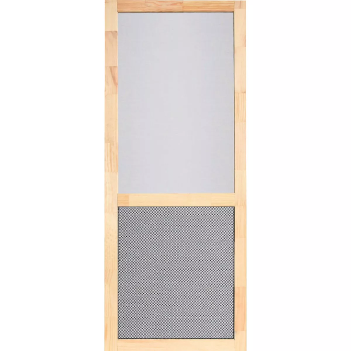Screen Tight Century Pet Guard 36 In. W x 80 In. H x 1 1/8 In. Thick Natural Wood Screen Door