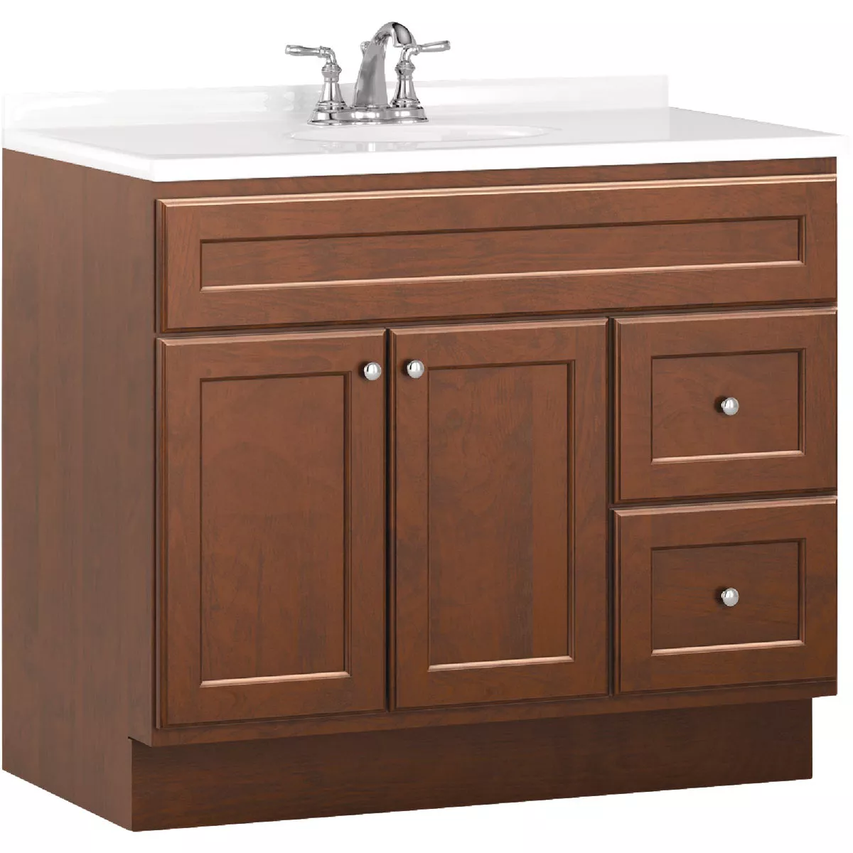 Bertch Northbrook 36 In. W x 34-1/2 In. H x 21 In. D Dawn Vanity Base without Top, 2 Door/2 Drawer