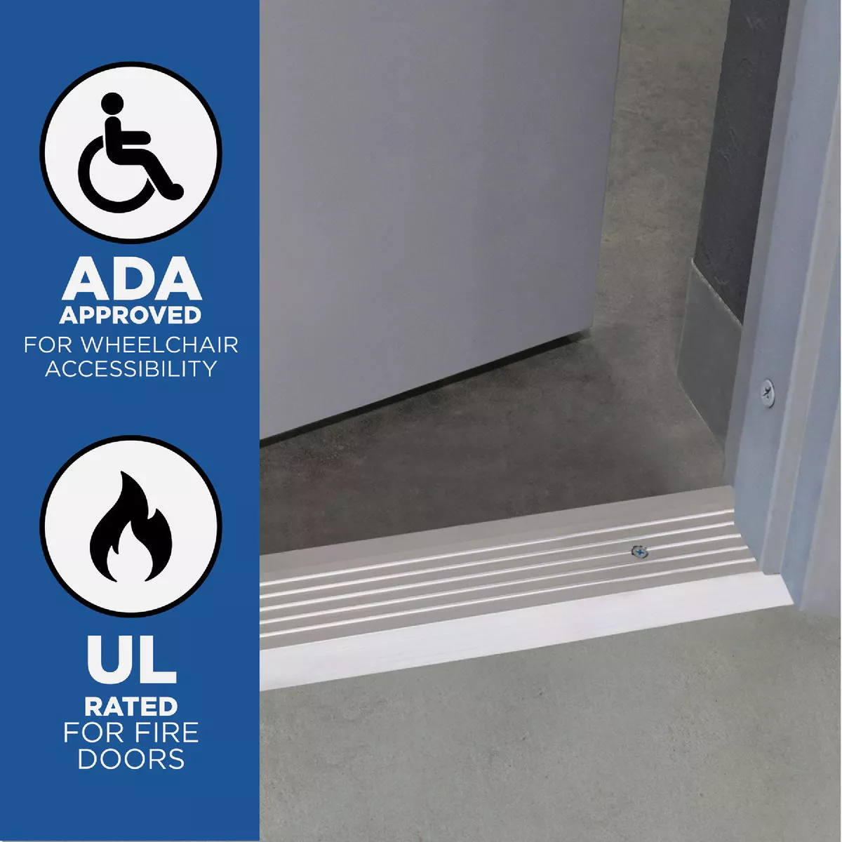 M-D Building Products 3-7/8 In. x 1/2 In. x 36 In. Silver Aluminum Commercial Flat-Profile Threshold - photo 4