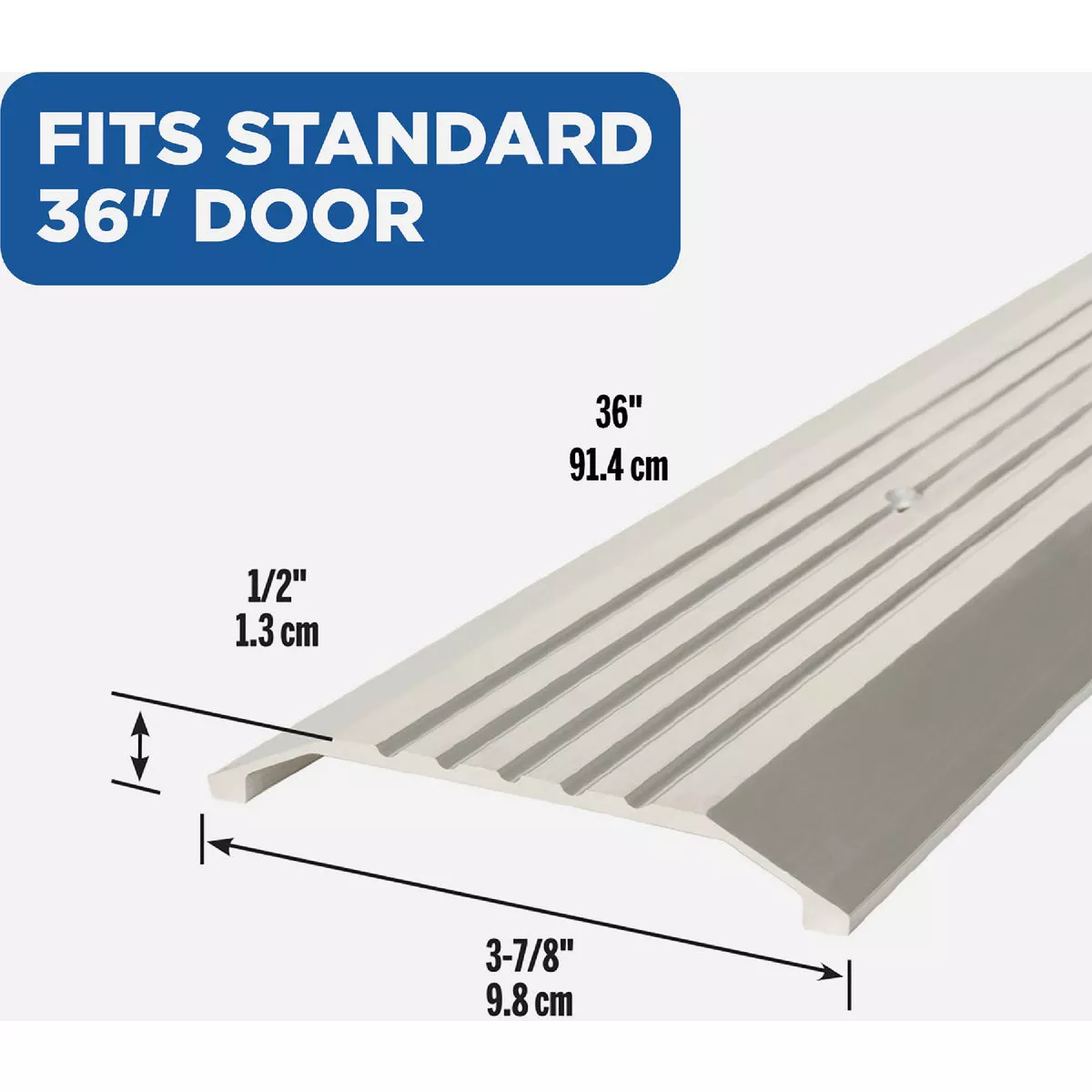 M-D Building Products 3-7/8 In. x 1/2 In. x 36 In. Silver Aluminum Commercial Flat-Profile Threshold - photo 3