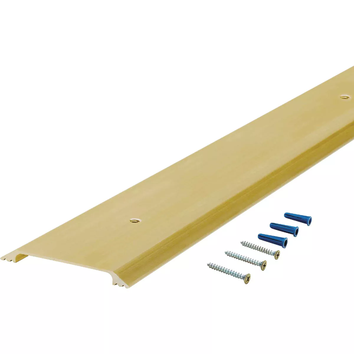 M-D Building Products 2-1/2 In. x 1/4 In. x 36 In. Gold Aluminum Flat Profile Threshold for Interior Doorways - photo 3