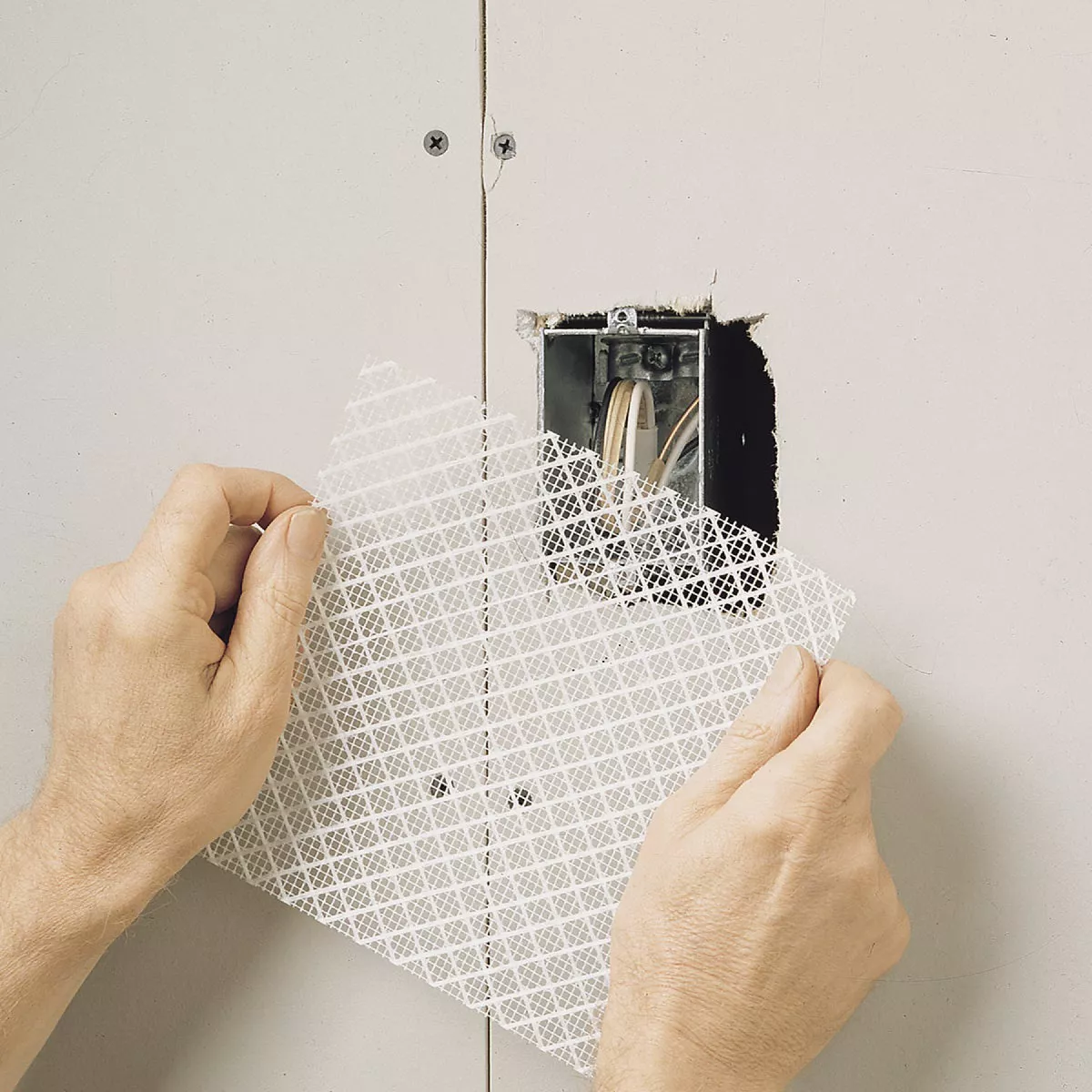 FibaTape 7 In. x 7 In. Electrical Outlet Self-Adhesive Drywall Patch - photo 3