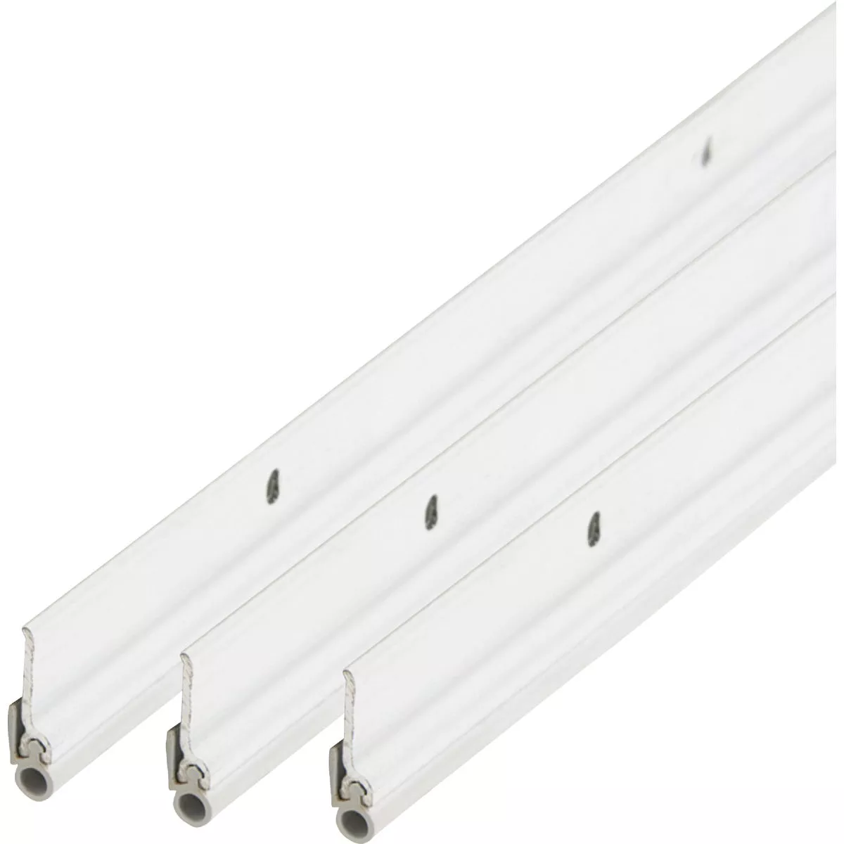 M-D Building Products 36 In. x 84 In. White Flat-design Aluminum and Vinyl Commercial Screw-on Top and Sides Door Seal Kit