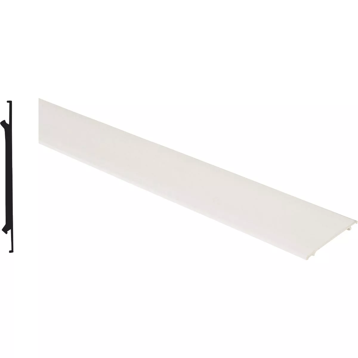 Screen-Tight 3-1/2 In. W. x 8 Ft. L. White Vinyl Cap Component