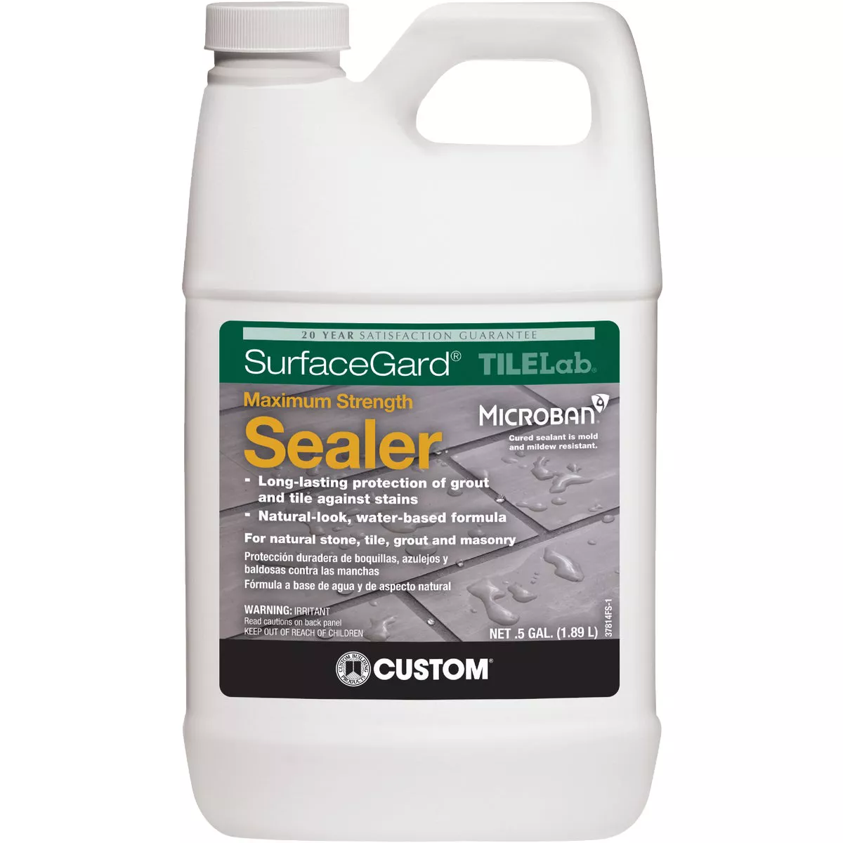 Custom Building Products TILELab Surfacegard 1/2 Gal. Grout & Tile Sealer