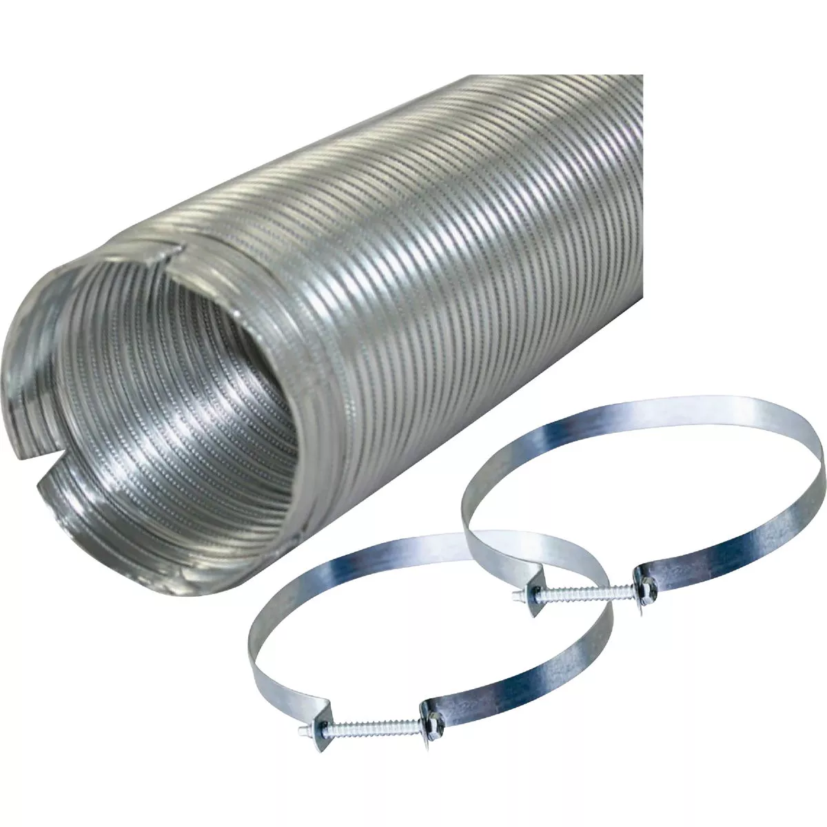 Builders Best V430 Readi-Pipe 4 In. x 8 Ft. All-Metal Flexible Dryer Duct - photo 2
