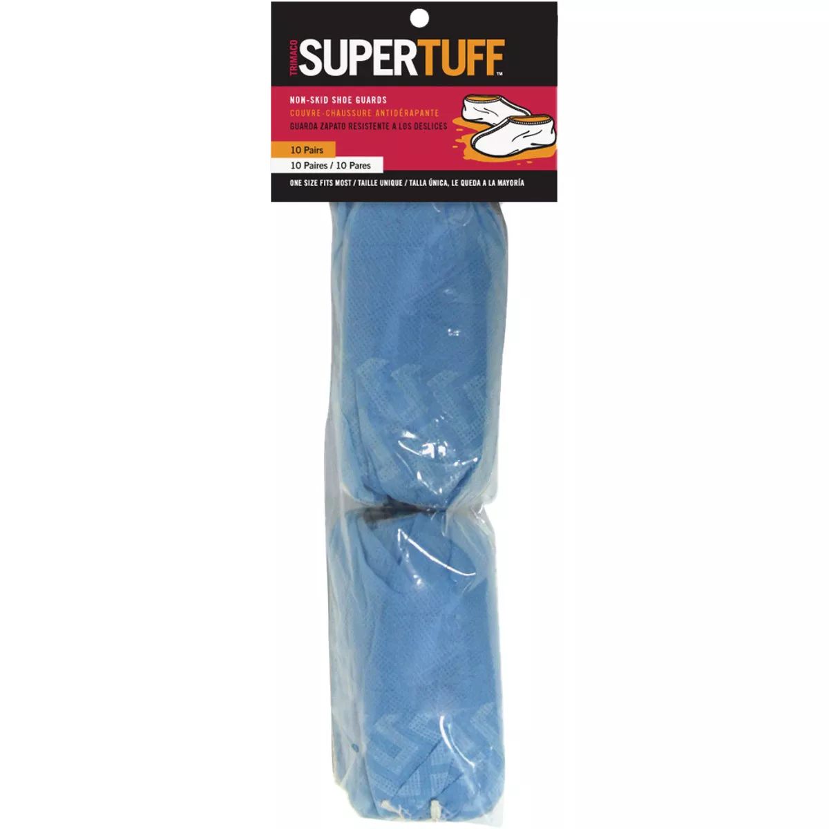 Trimaco SuperTuff Blue Slip Resistant Poly Shoe Guard (10-Pair)