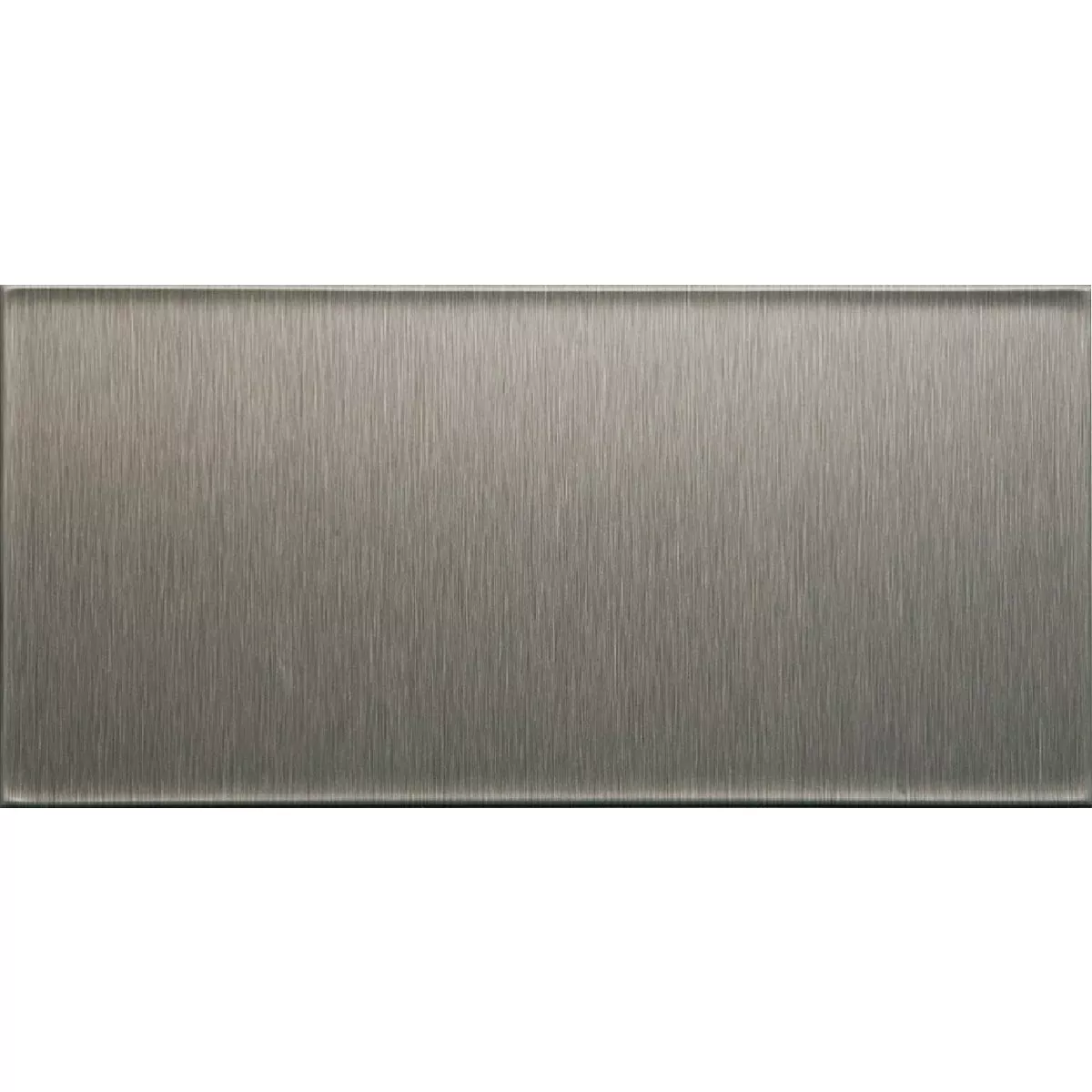 Aspect 3 In. x 6 In. Aluminum Backsplash Peel & Stick, Short Grain Stainless (8-Pack)