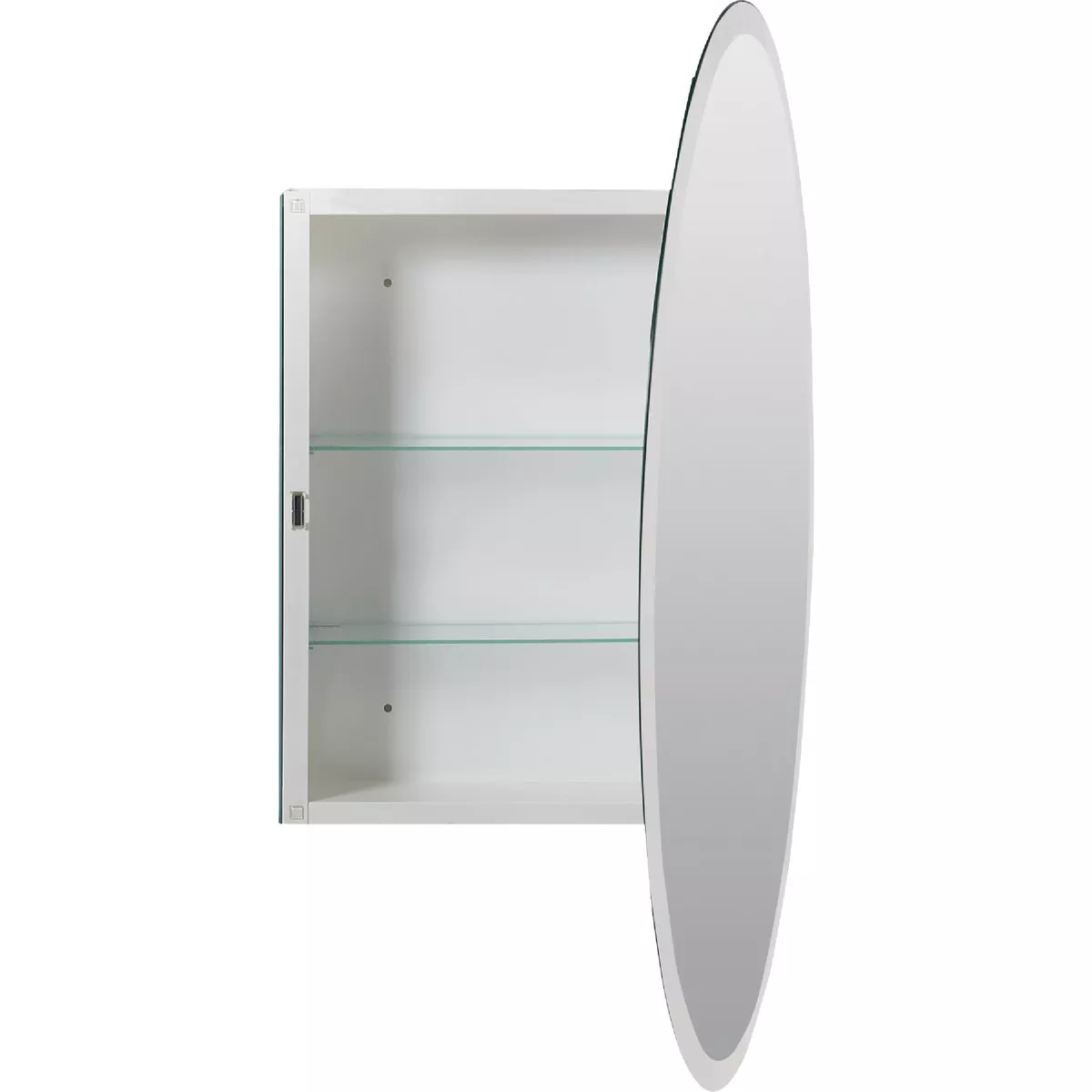 Zenith Frameless Beveled 21 In. W x 31 In. H x 4 In. D Single Mirror Surface Mount Oval Medicine Cabinet - photo 2