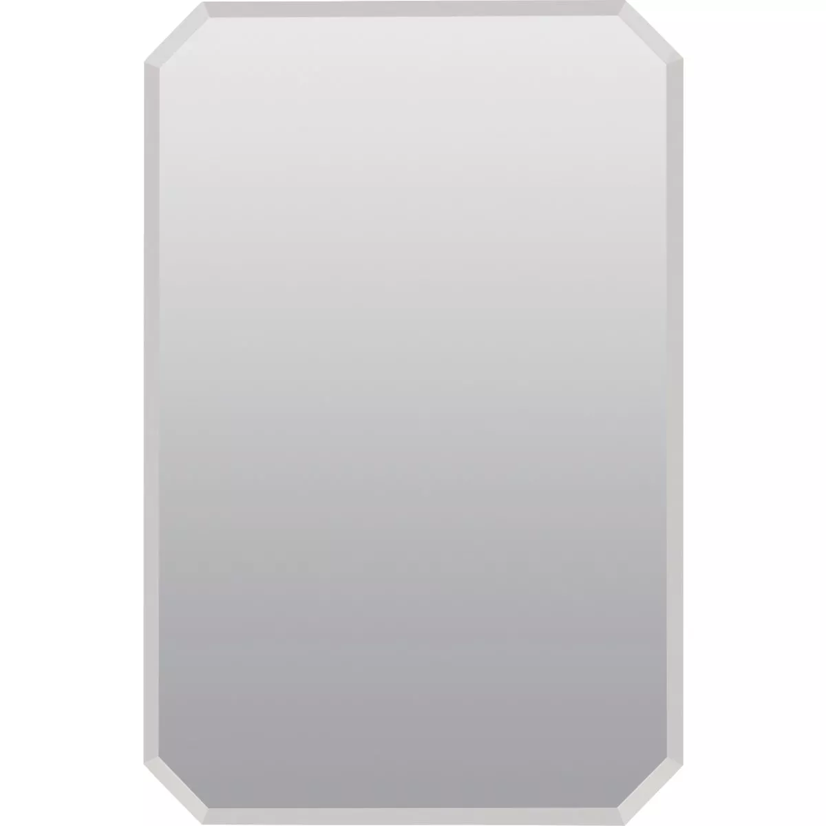 Zenith Frameless Beveled 16 In. W x 24 In. H x 4-1/2 In. D Single Mirror Surface/Recess Mount Octagon Medicine Cabinet