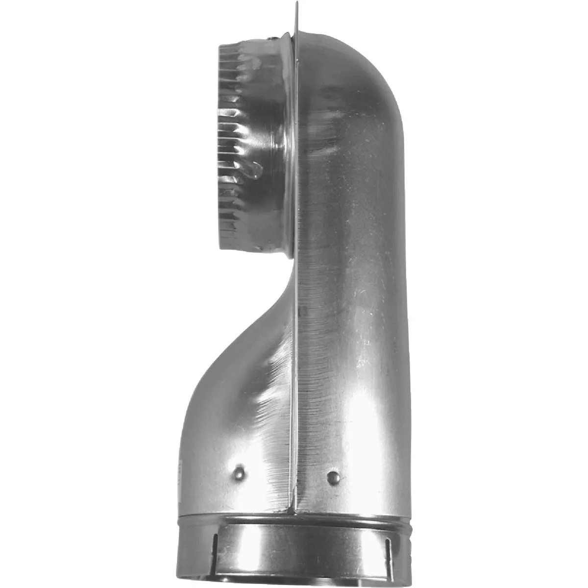 Builders Best 4-1/2 In. Heavy-Gauge Drawn Aluminum Wall Offset Dryer Elbow - photo 3