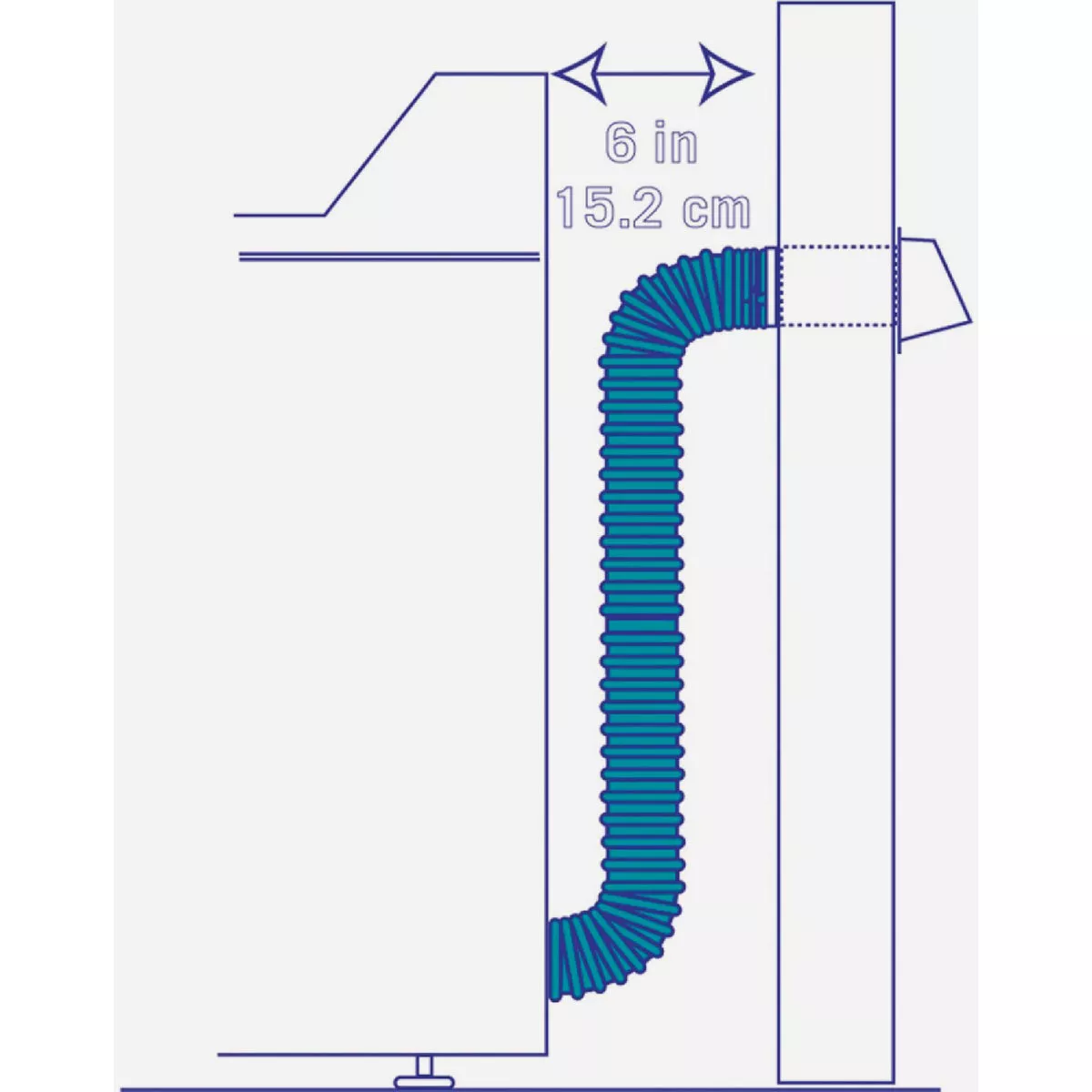 Builders Best Snap-Lock 4 In. x 6 Ft. Aluminum Semi-Rigid Dryer Duct - photo 3