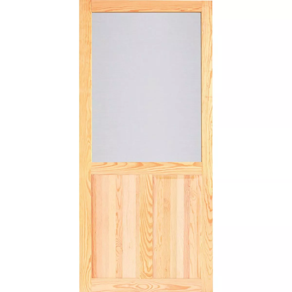 Screen Tight Pioneer 32 In. W x 80 In. H x 1 In. Thick Natural Wood Screen Door