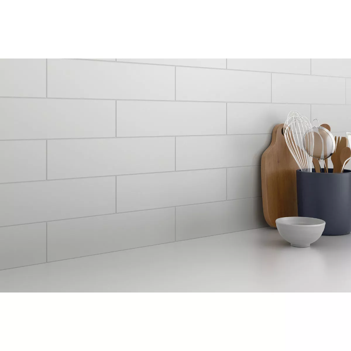 Emser Catch 4 In. x 16 In. Matte Ice Ceramic Wall Tile (10.83 Sq. Ft./Case)