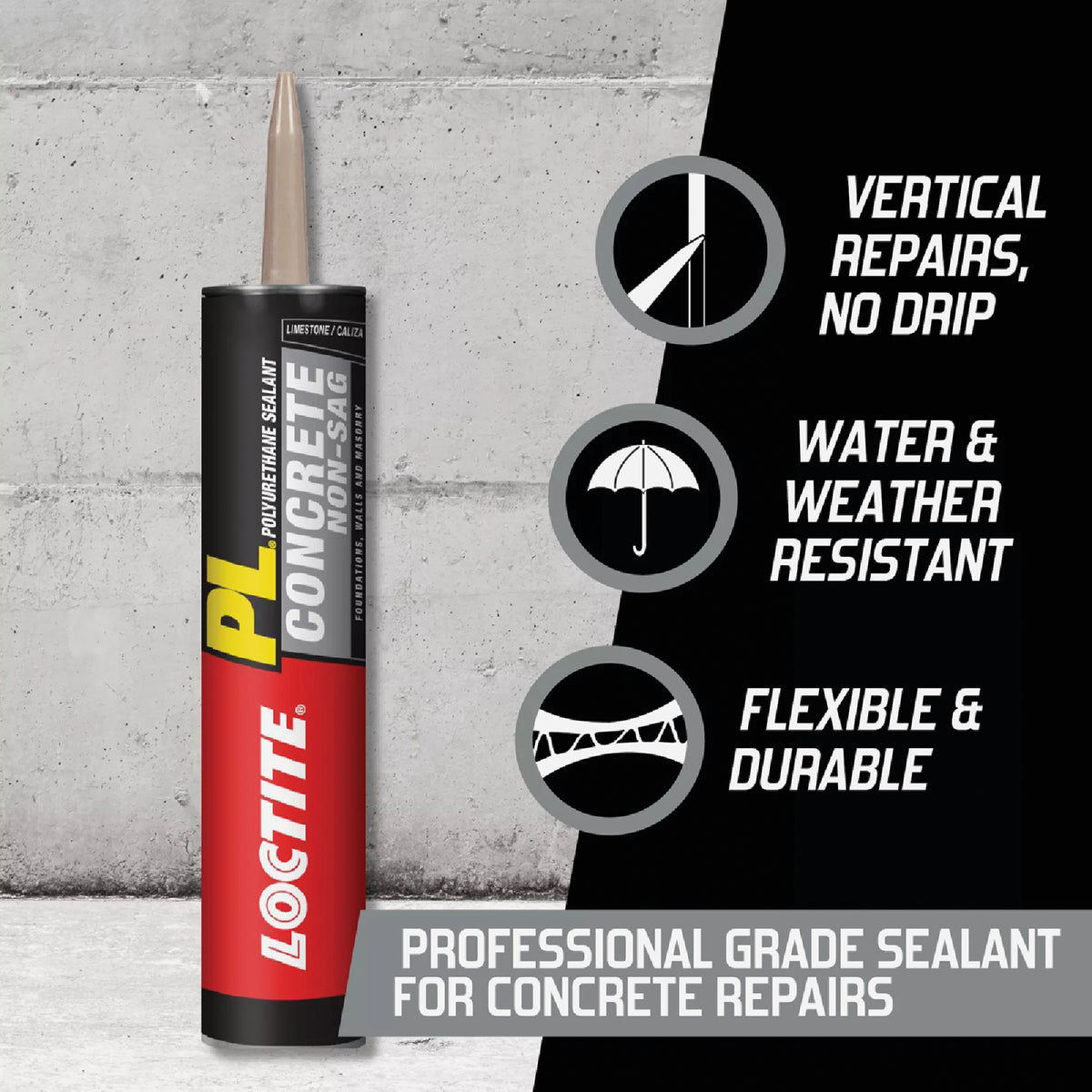 Loctite Pl 10.2 Oz Limestone Gray Concrete Sealant Do it Best