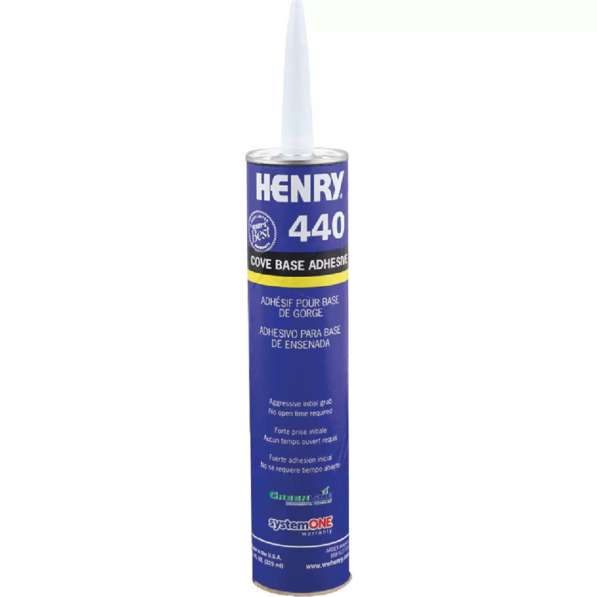 Henry Cove Base Adhesive, 11 Oz.