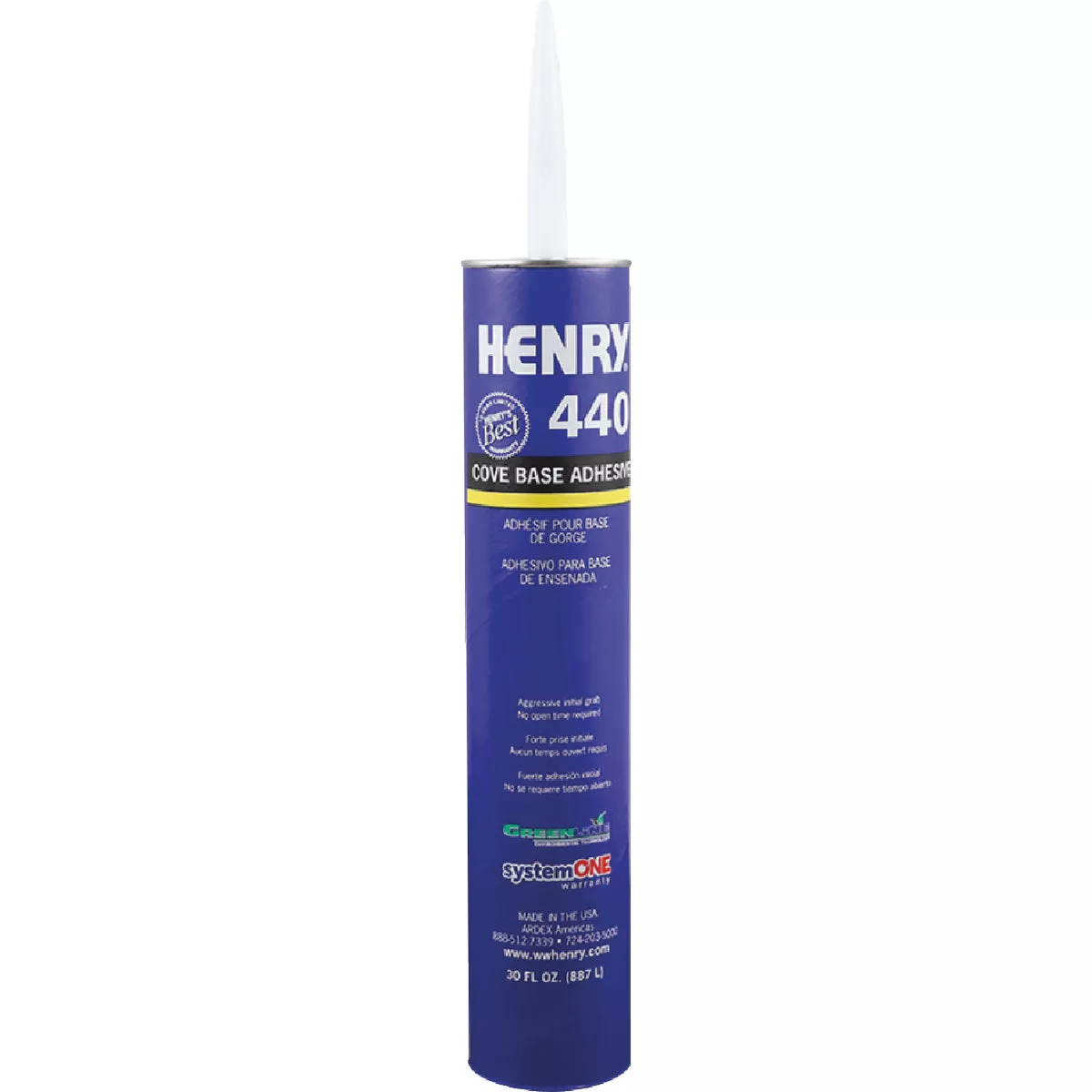 Henry Cove Base Adhesive, 30 Oz.
