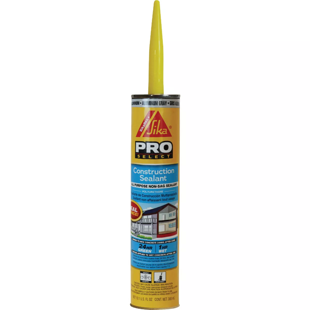 SikaFlex 10.1 Oz. Pro Select Construction Polyurethane Sealant, Aluminum Gray
