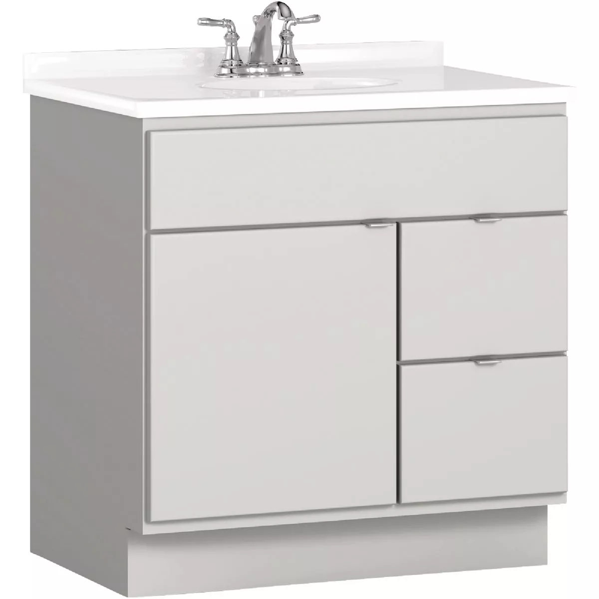 Bertch Riverside 30 In. W x 34-1/2 In. H x 21 In. D Lighthouse Vanity Base without Top, 2 Door/2 Drawer
