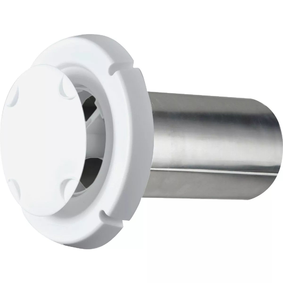 Dundas Jafine ProShield 4 In. White Plastic Dryer Vent Hood