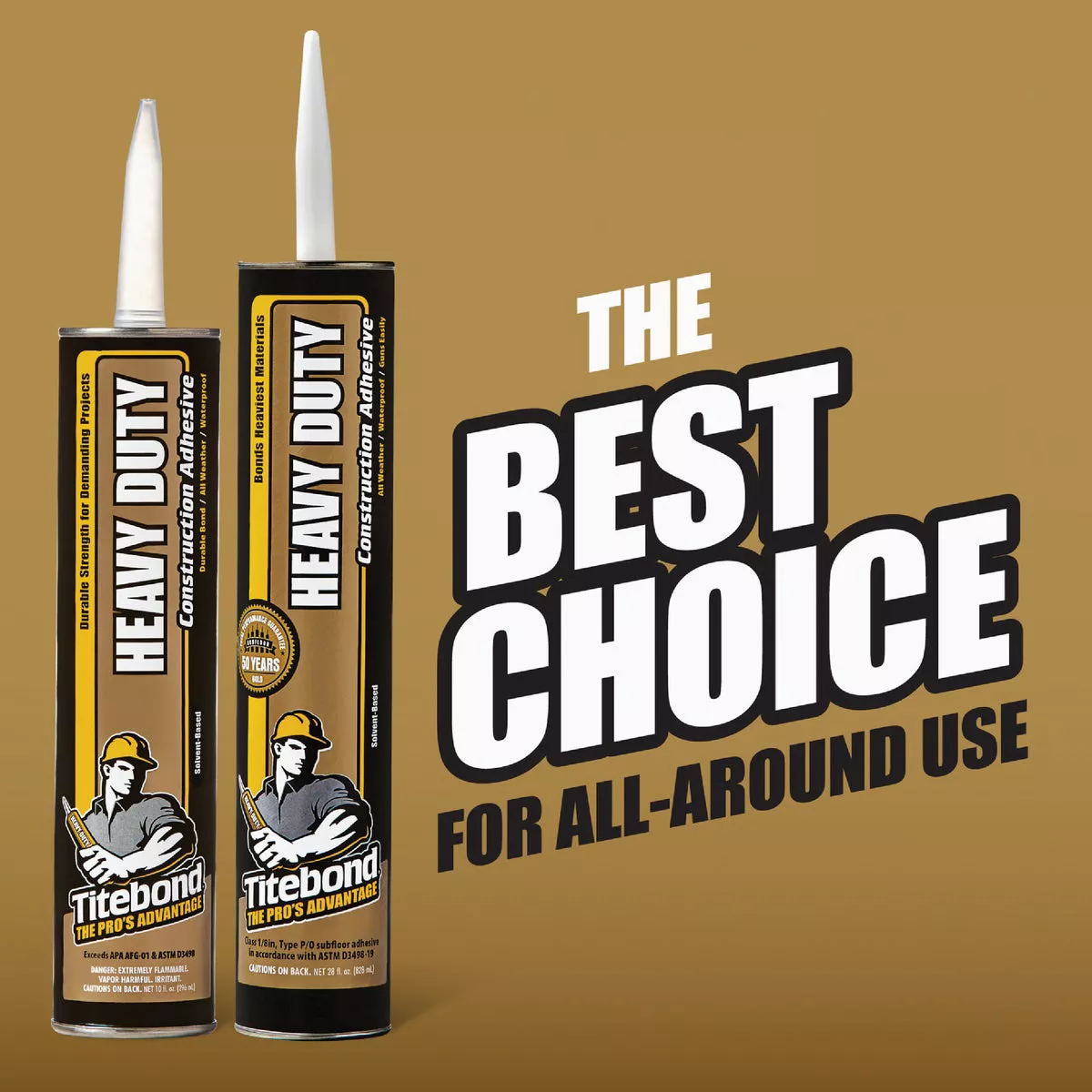 Titebond 10.5 Oz. Heavy Duty Construction Adhesive - photo 2
