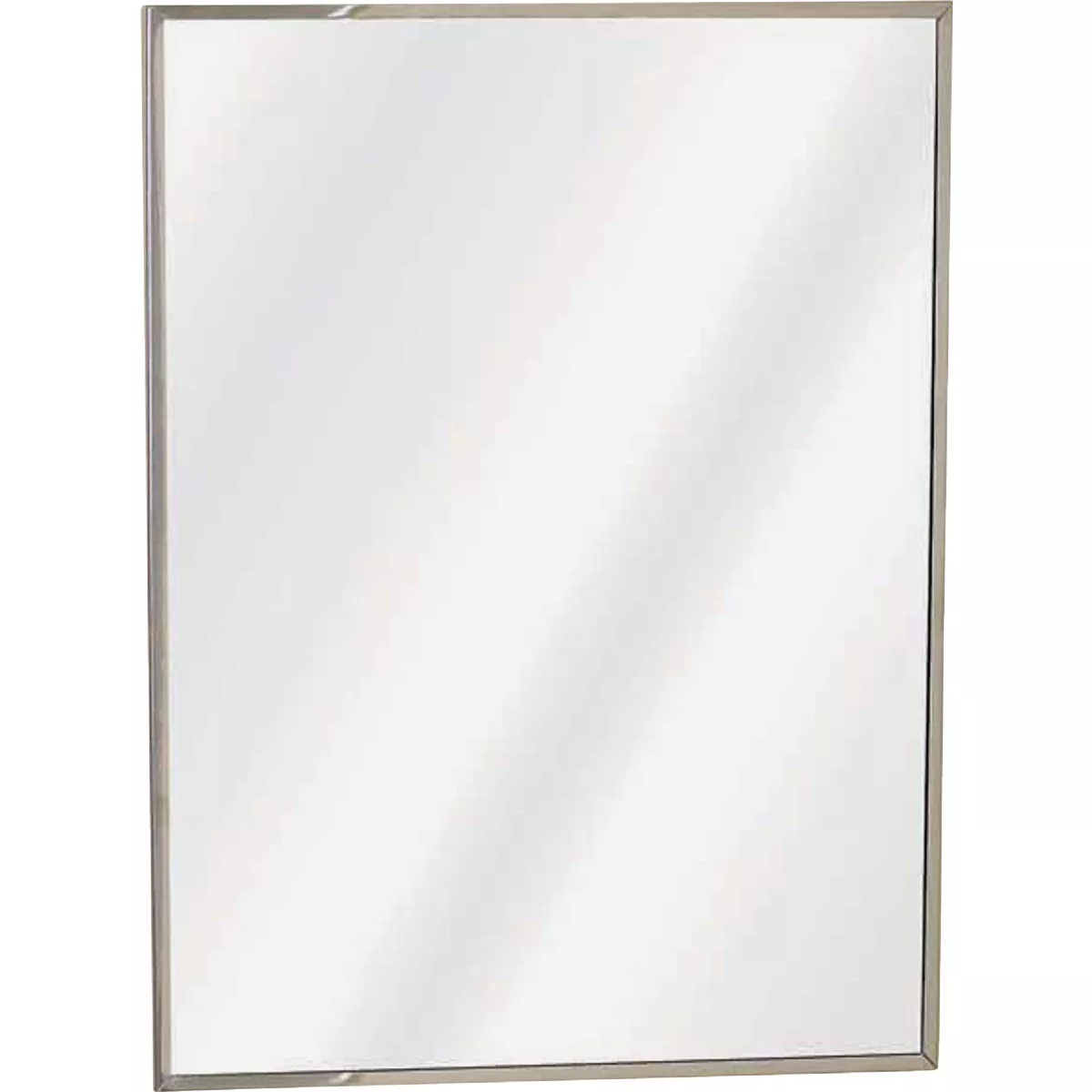 Zenith Stainless Steel 16.13 in W x 20.13 in H x 3.25 in D Single Mirror Surface/Recess Mount Medicine Cabinet