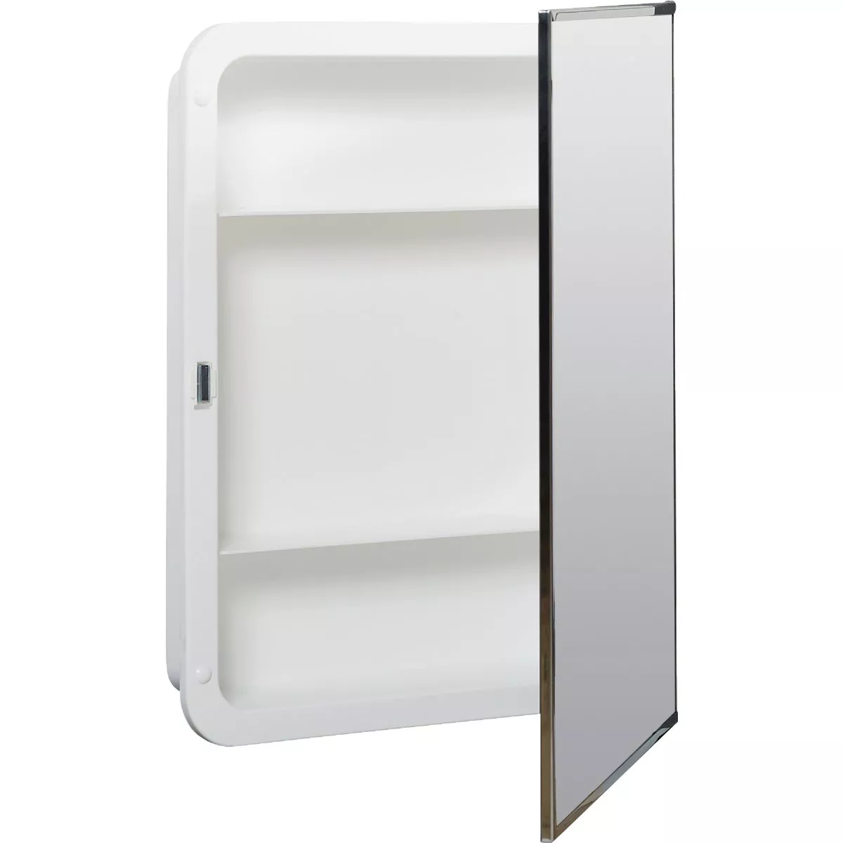 Zenith Stainless Steel 16.13 in W x 20.13 in H x 3.25 in D Single Mirror Surface/Recess Mount Medicine Cabinet - photo 4