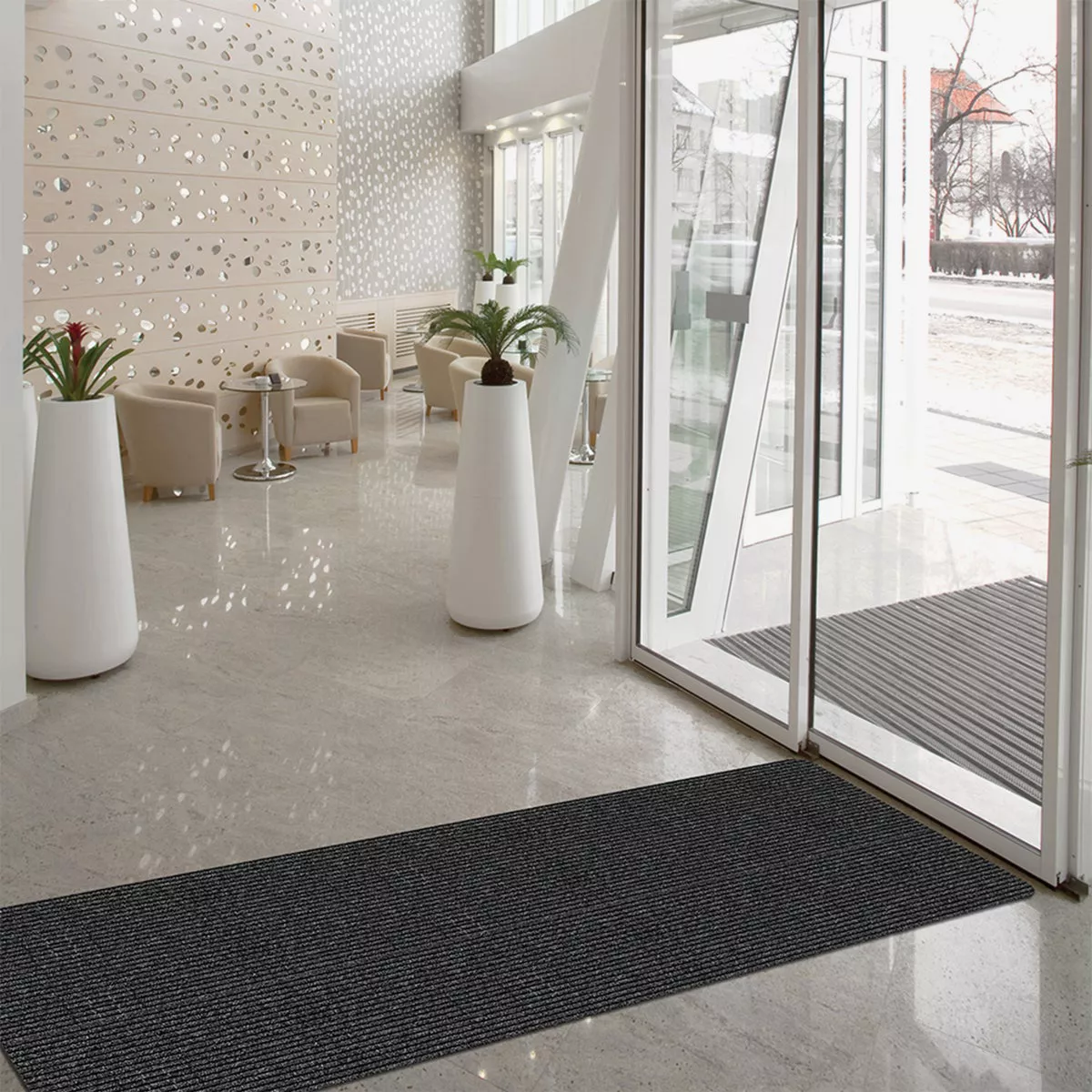 Multy Home Concord 22 In. x 36 In. Charcoal Carpet Utility Floor Mat, Indoor/Outdoor - photo 2