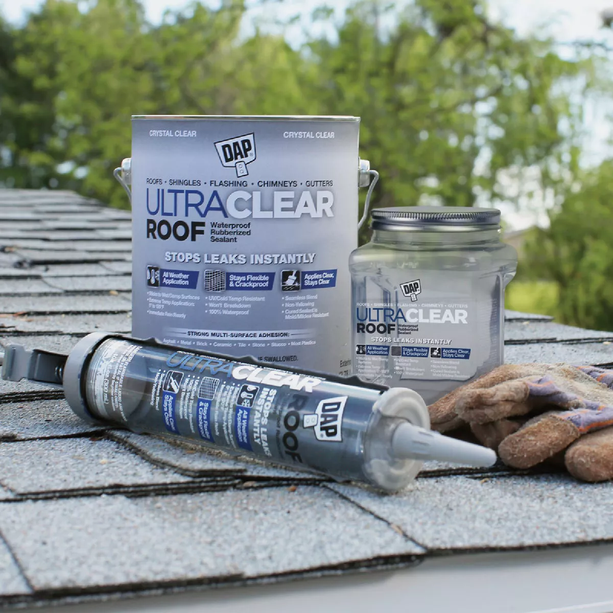Dap Ultra Clear Roof 10.1 Oz. Waterproof Rubberized Roof Sealant - photo 5