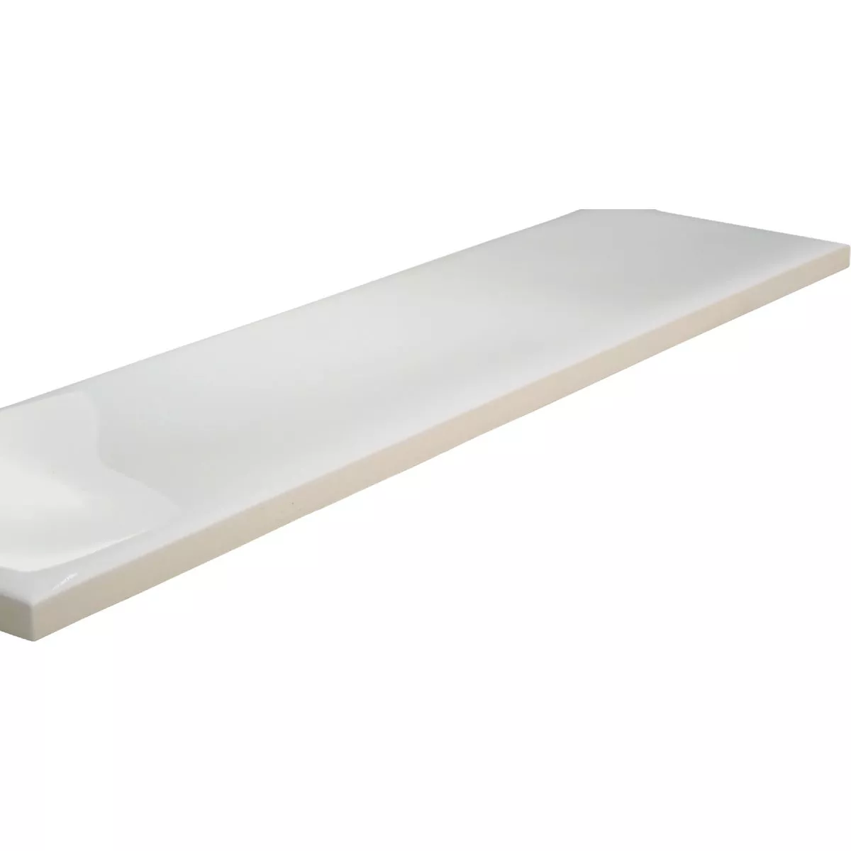 Emser Craft II 3 In. x 12 In. Glossy White Ceramic Wall Tile with Undulating Texture (5.6 Sq. Ft./Case) - photo 2