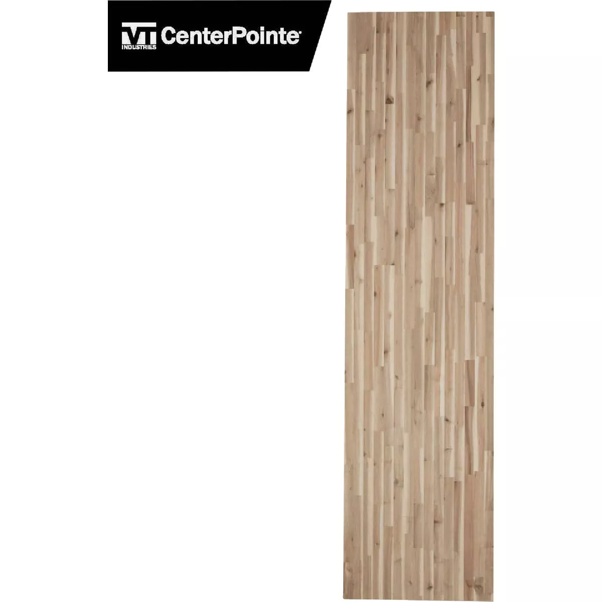 VT Industries CenterPointe 98 In. L x 25 In. D x 1.5 In. T Unfinished Acacia Wood Butcher Block Countertop with Square Edge - photo 2
