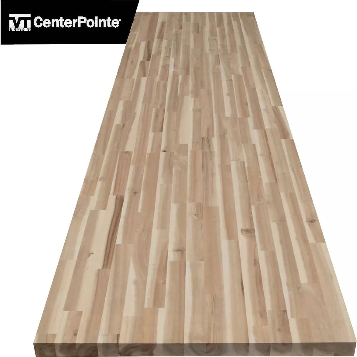 VT Industries CenterPointe 98 In. L x 25 In. D x 1.5 In. T Unfinished Acacia Wood Butcher Block Countertop with Square Edge - photo 5