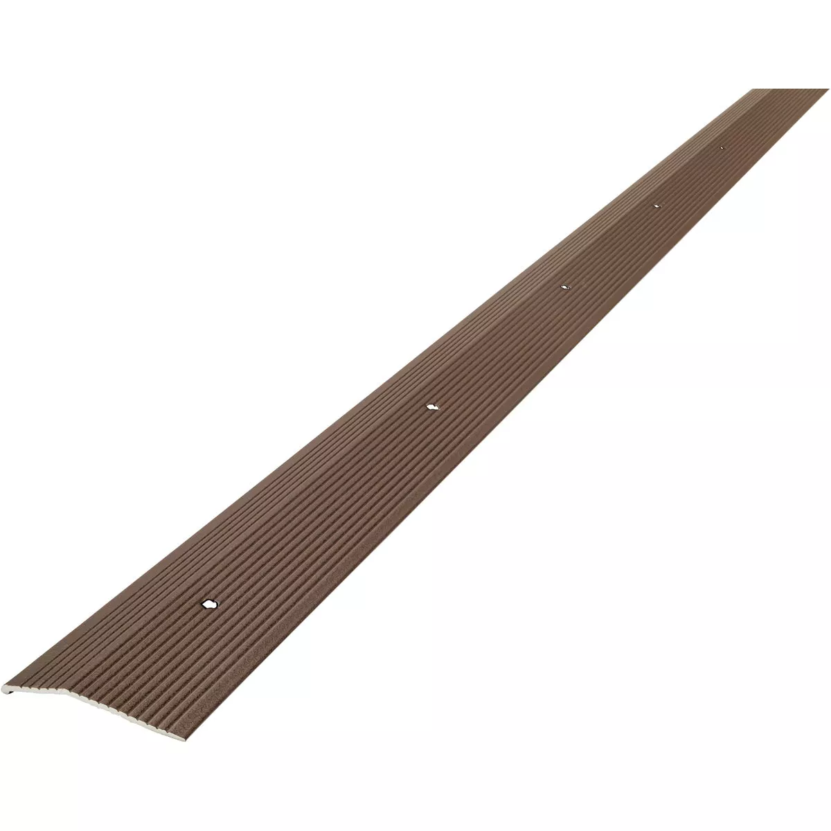 M-D Building Products 2 In. X 36 In. Forest Brown Aluminum Carpet Trim with Screw Nails