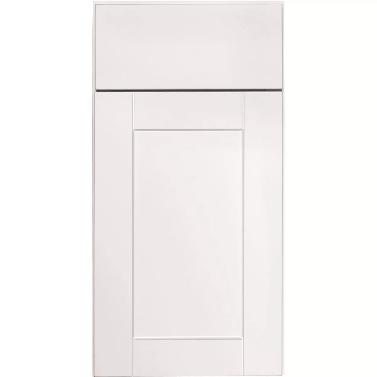 Continental Cabinets Andover Shaker 18 In. W x 24 In. D x 34-1/2 In. H White Thermofoil Drawer Base Kitchen Cabinet - photo 3