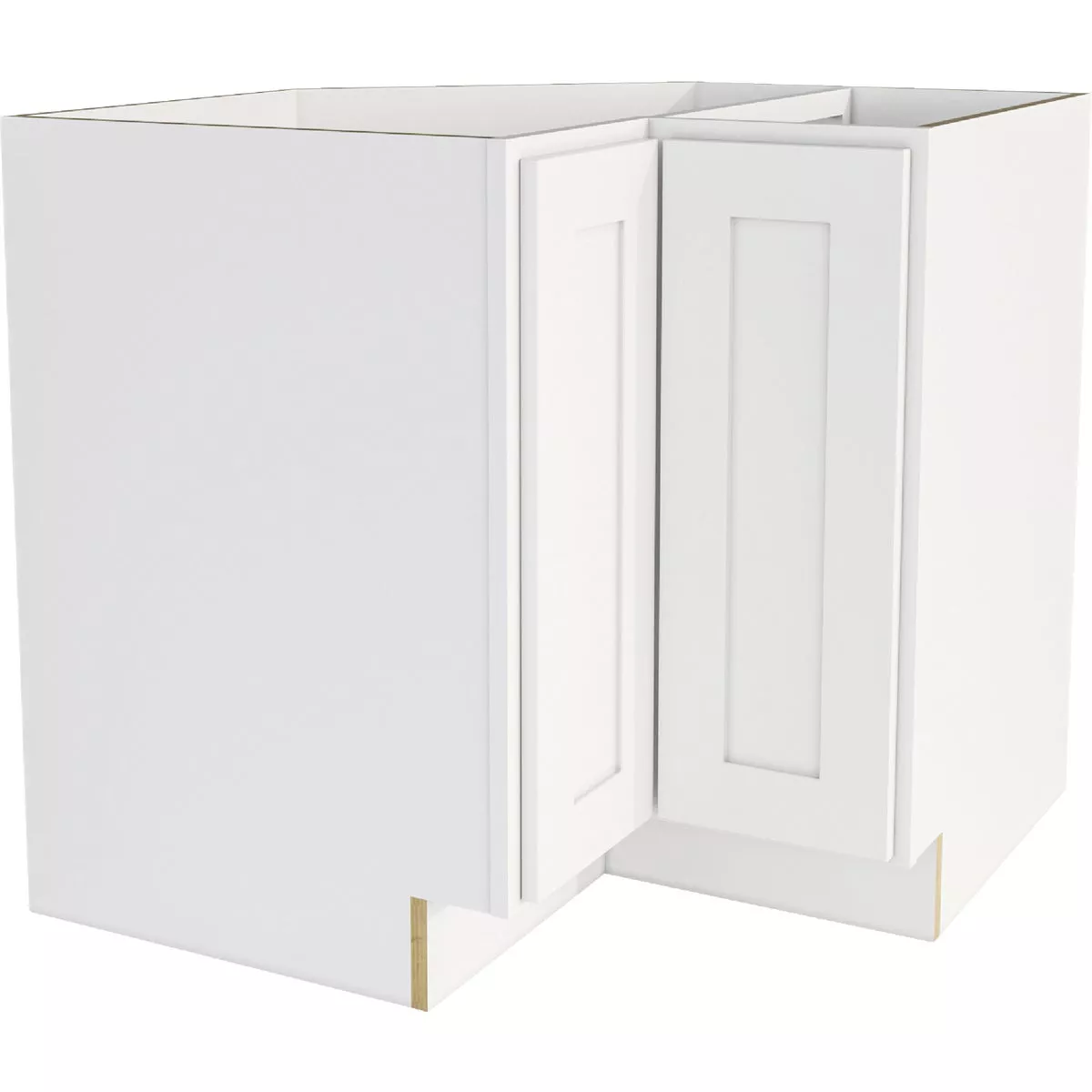 CraftMark Plymouth Shaker 36 In. W x 24 In. D x 34. 5 In H Ready To Assemble White Corner Base Kitchen Cabinet