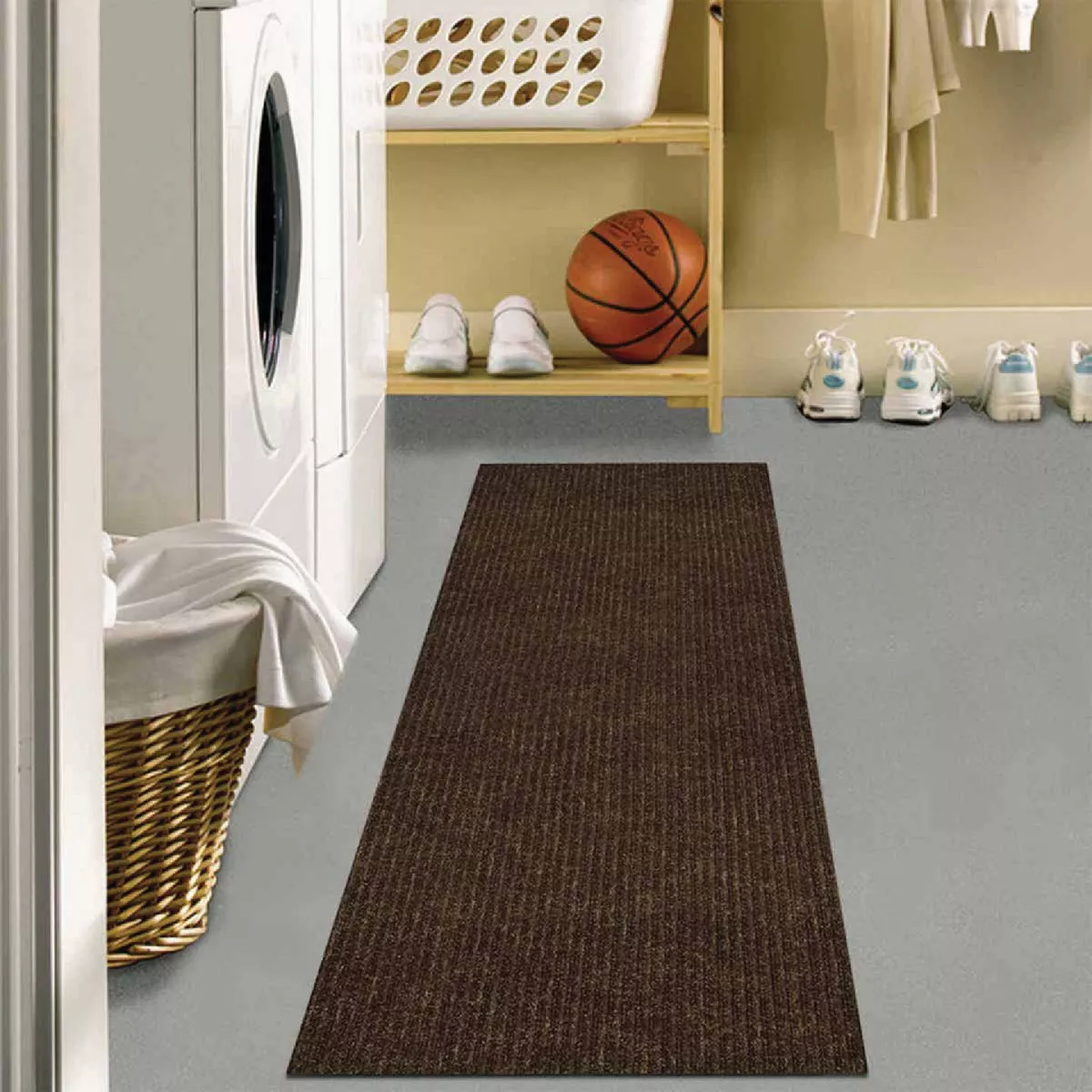 Multy Home Concord 26 In. x 50 Ft. Tan Carpet Runner, Indoor/Outdoor - photo 5