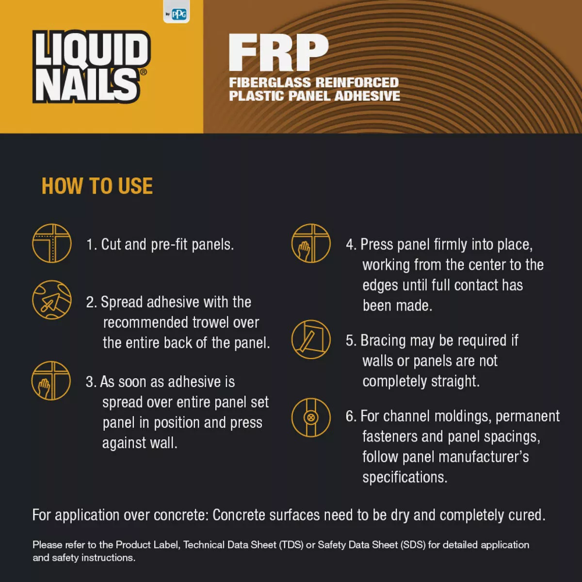 LIQUID NAILS 3.5 Gal. FRP Panel Adhesive - photo 3