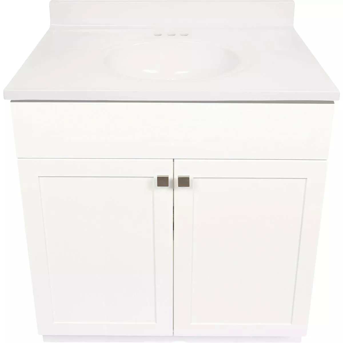 Modular Charleston White 36 In. W x 21 In. D x 34-1/2 In. H Vanity with White Cultured Marble Top
