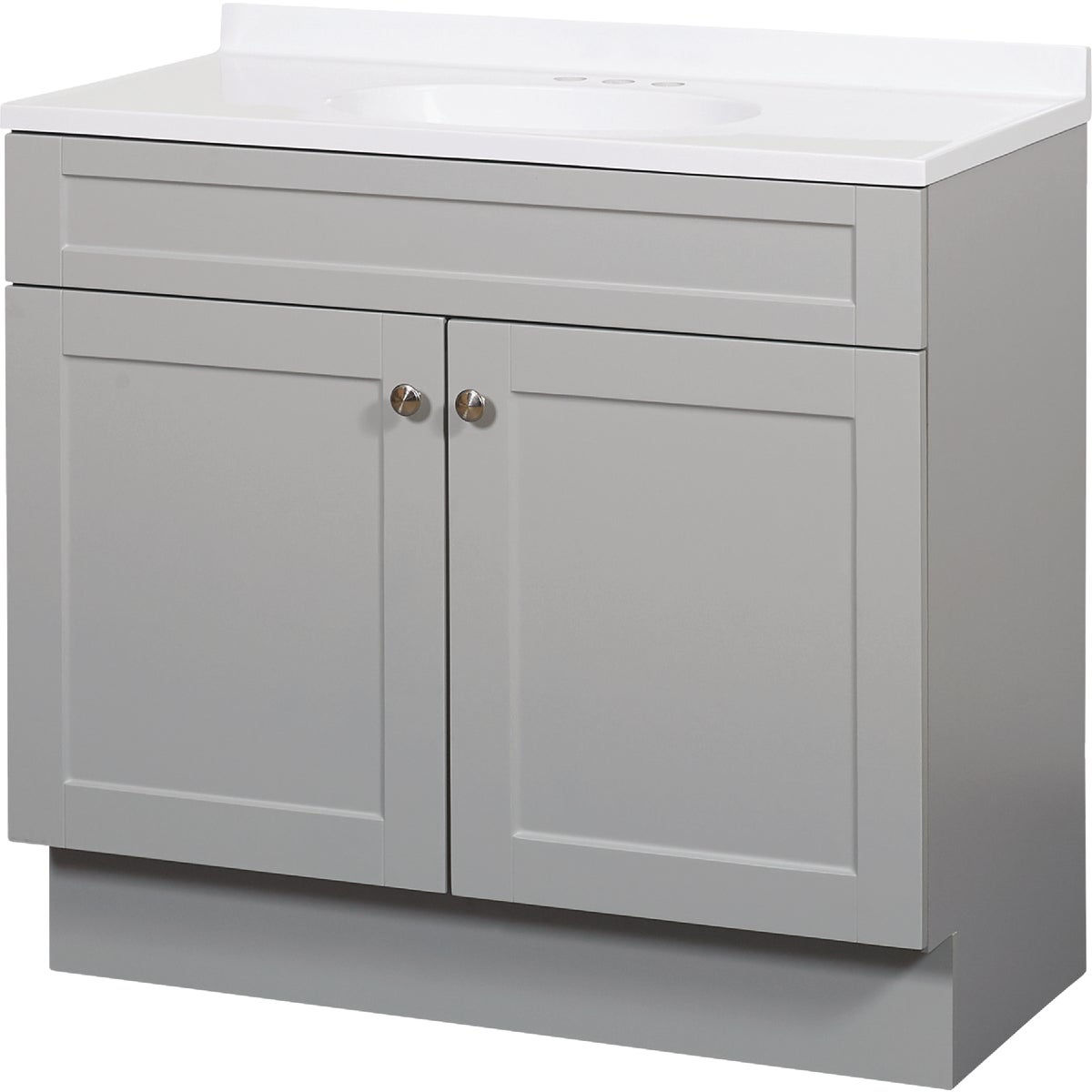 Zenith Zenna Home Cool Gray 36 In. W x 35 In. H x 18 In. D Shaker