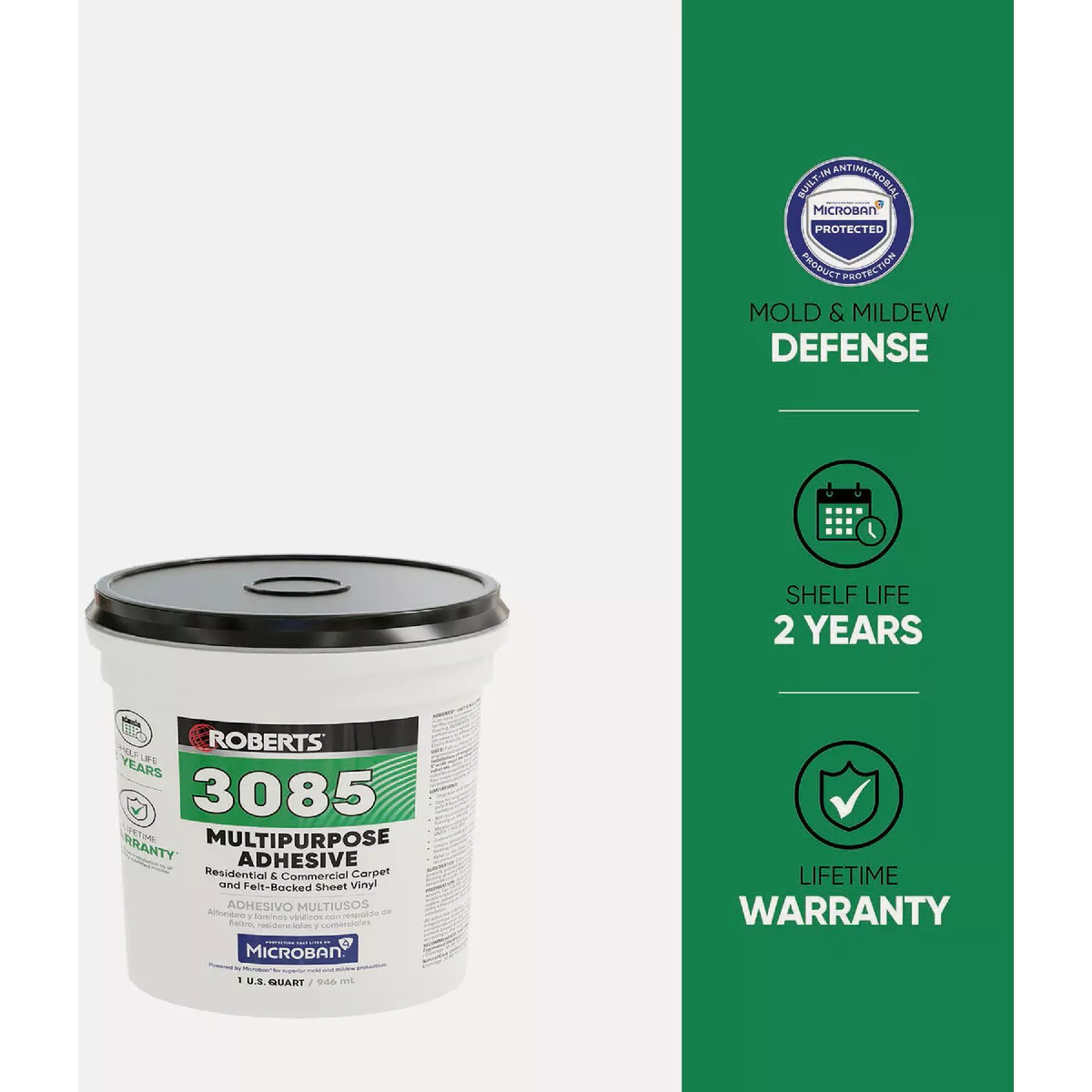 Roberts 3085 Multi-Purpose Adhesive, 1 Qt. - photo 2