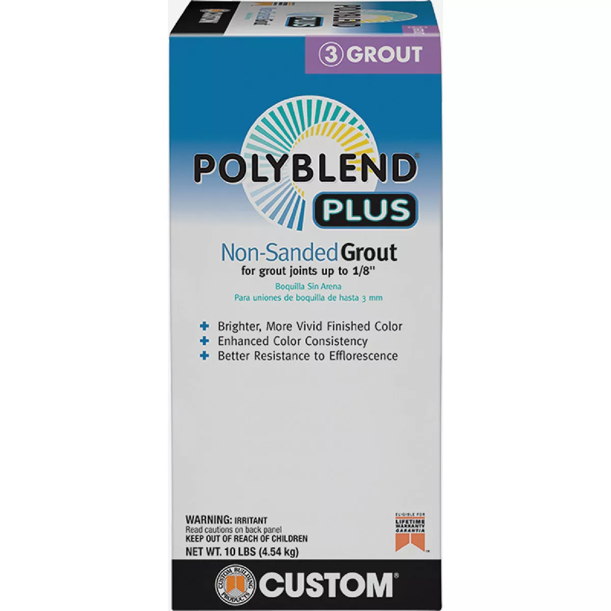 Custom Building Products PolyBlend PLUS 10 Lb. Charcoal Non-Sanded Tile Grout - photo 2