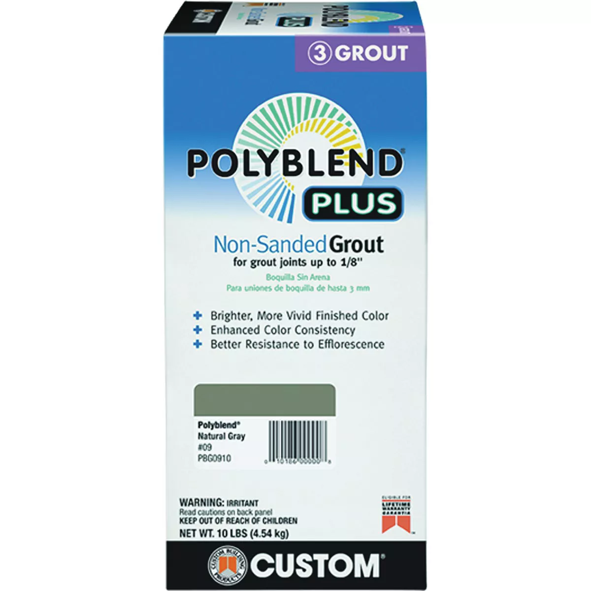 Custom Building Products PolyBlend PLUS 10 Lb. Charcoal Non-Sanded Tile Grout - photo 3