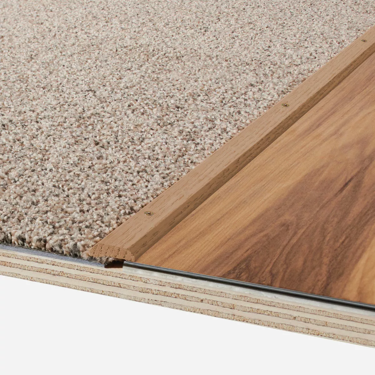 M-D Building Products 1 In. x 72 In. Unfinished Hardwood Carpet Trim with Screws - photo 4