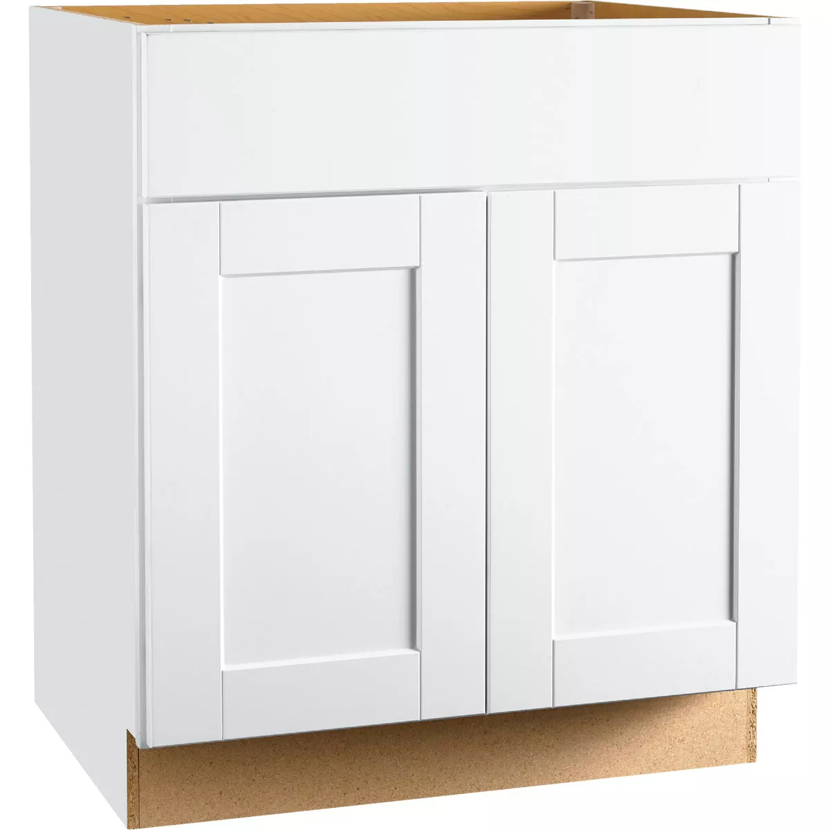Continental Cabinets Andover Shaker 30 In. W x 34-1/2 In. H x 21 In. D White Vanity Sink Base